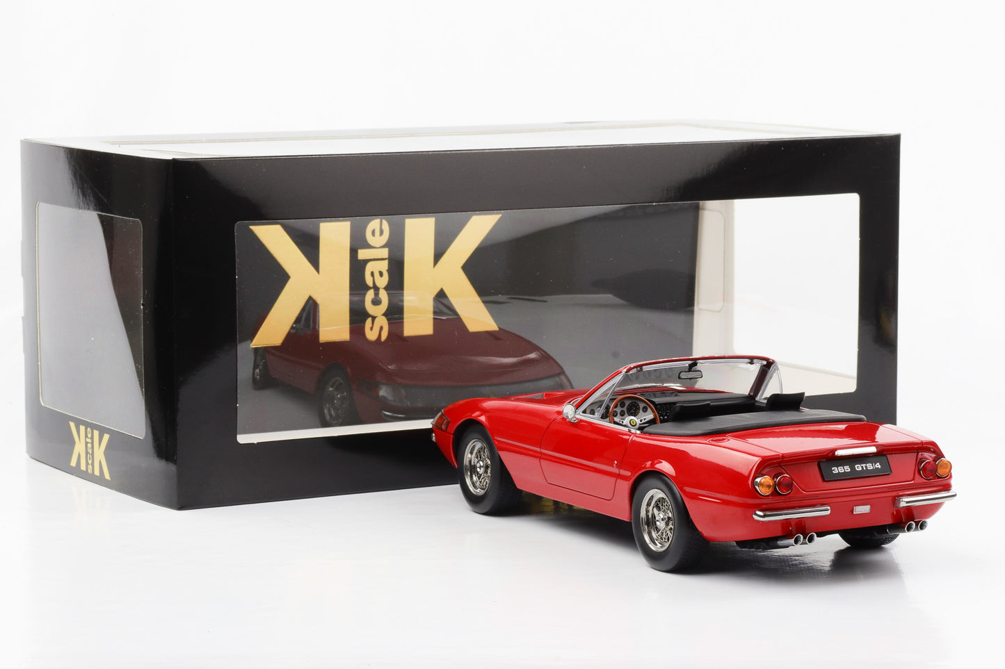1:18 Ferrari 365 GTS/4 Daytona 1. Serie 1969 Cabriolet rot KK-Scale diecast