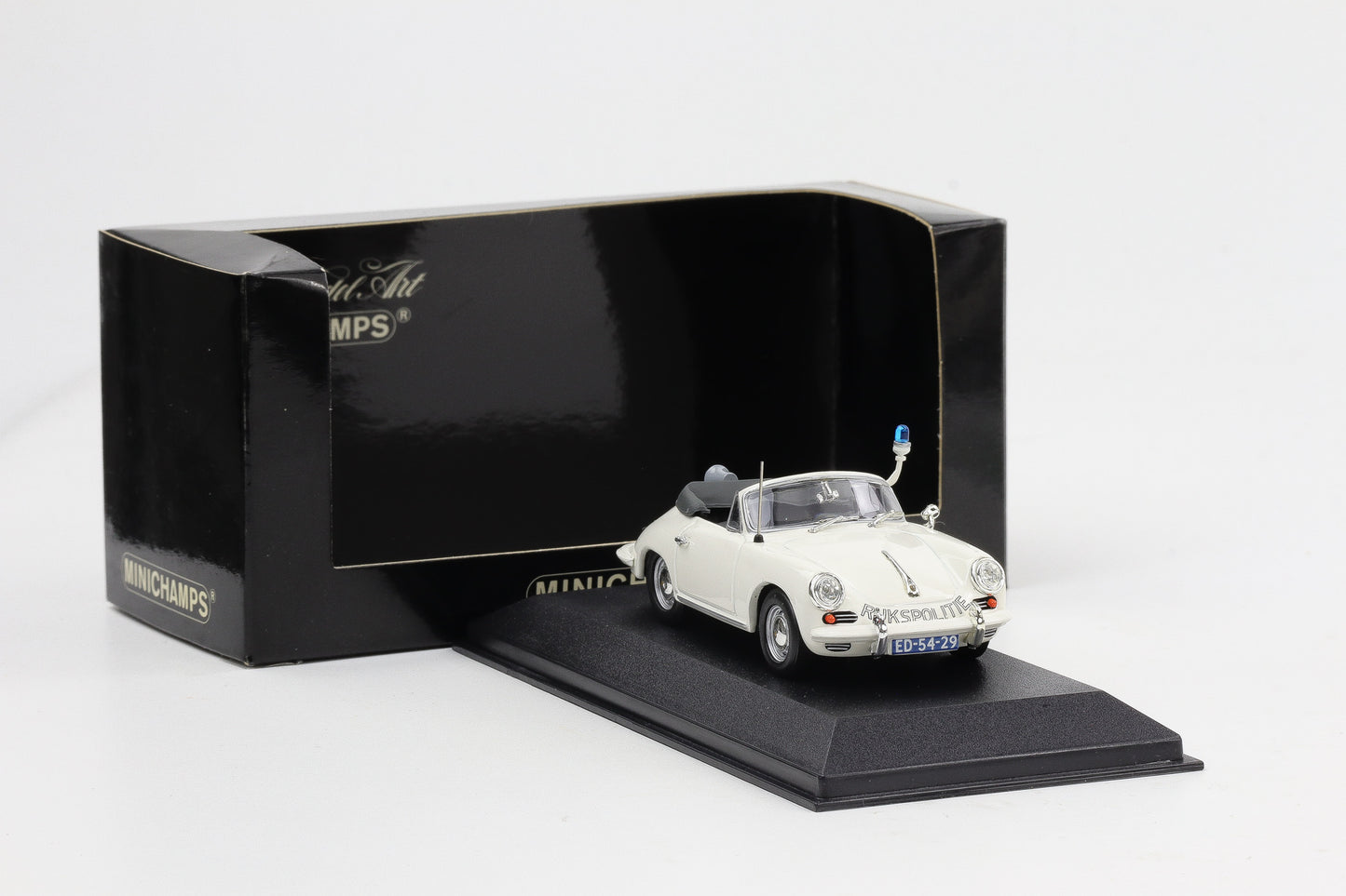1:43 Minichamps Porsche 356 C Cabriolet 1965 Rijkspolitie Polizei weiß