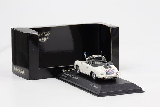 1:43 Minichamps Porsche 356 C Cabriolet 1965 Rijkspolitie Polizei weiß