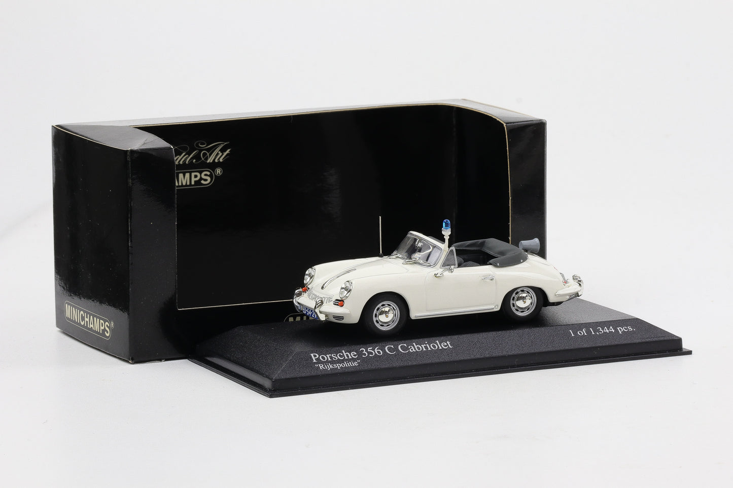 1:43 Minichamps Porsche 356 C Cabriolet 1965 Rijkspolitie Polizei weiß