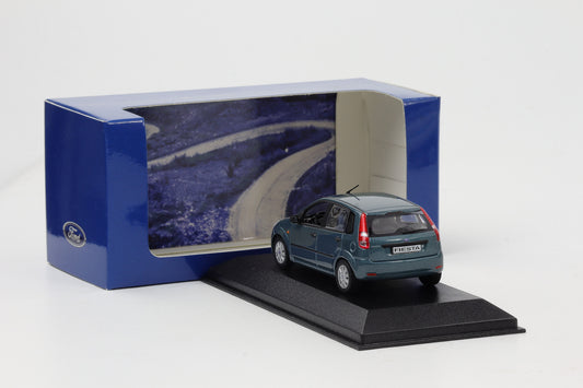 1:43 Minichamps Ford Fiesta 5-Türer 2002 petrol metallic Dealer