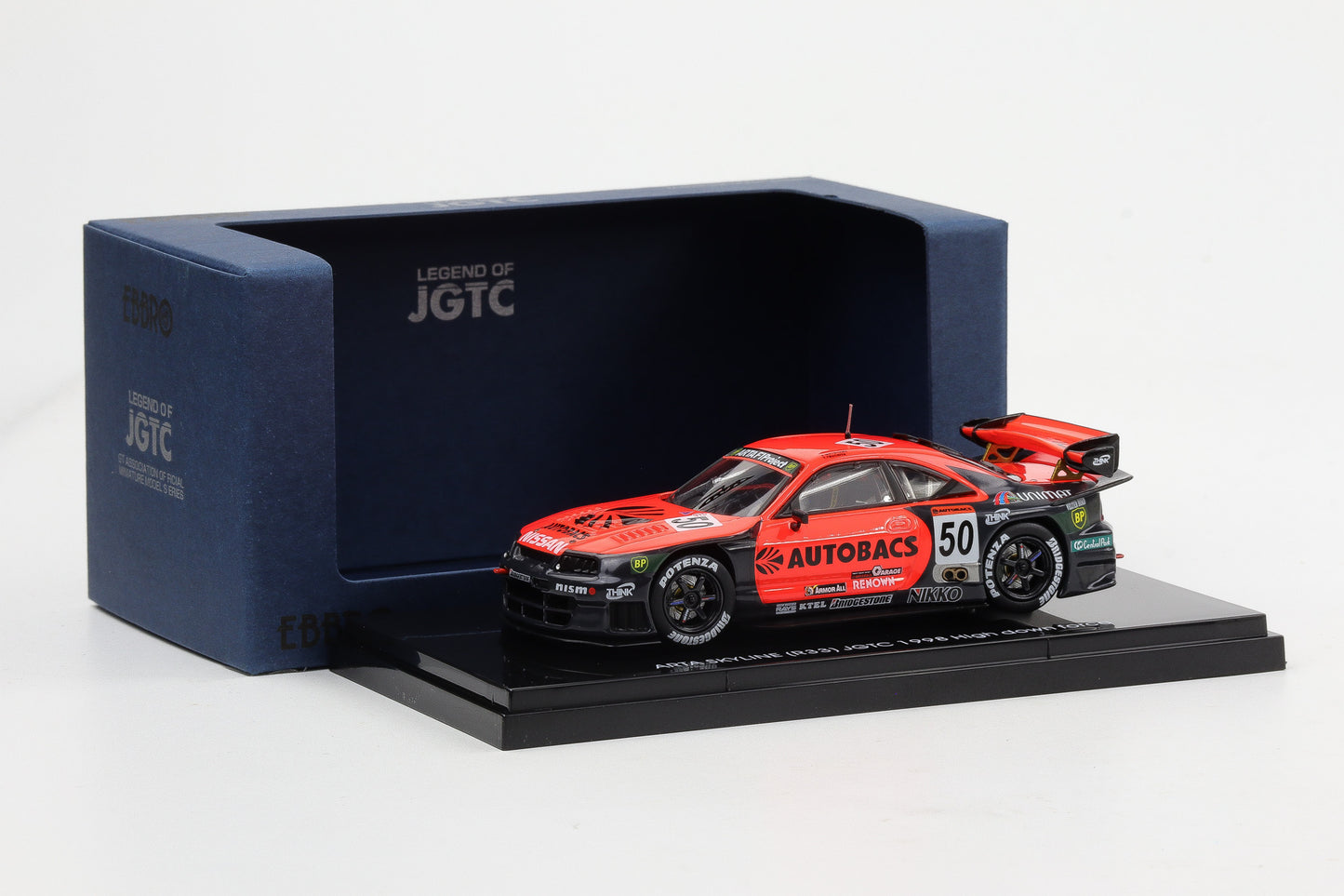 1:43 Ebbro Nissan Arta Skyline R33 JGTC 1998 #50 High down force