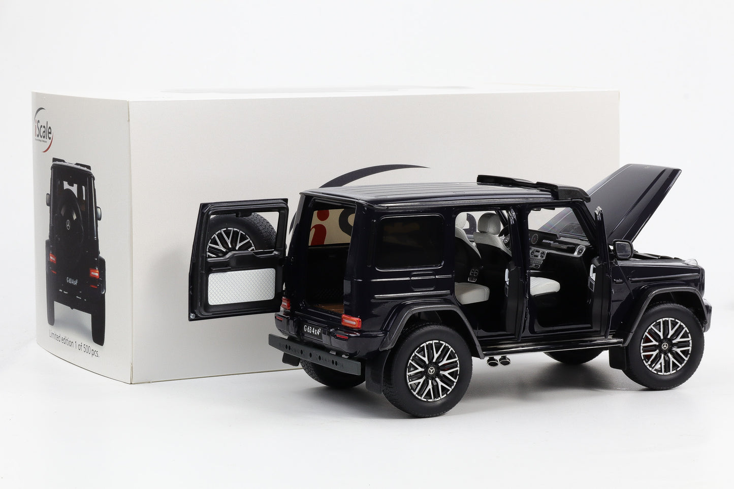 1:18 iScale Mercedes-Benz AMG G63 W463 4x4 2022 dunkelblau metallic limited