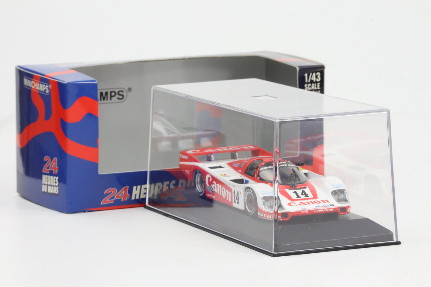 1:43 Minichamps Porsche 956L 24h Le Mans 1985 Palmer Weaver Lloyd #14 Canon
