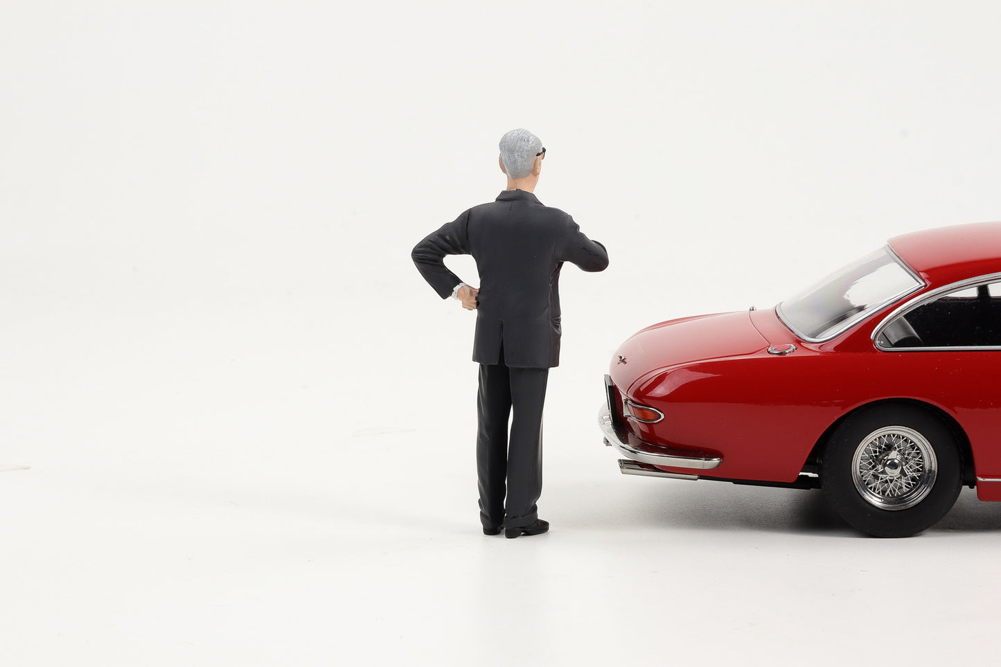 1:18 KK-Scale Figur Enzo Ferrari Figuren Resin bemalt / ohne Fahrzeug