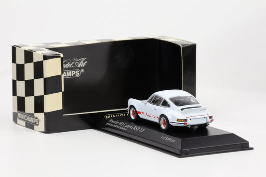 1:43 Minichamps Porsche 911 Carrera RSR 2.8 1973 grand-pirx-weiß mit indischrot