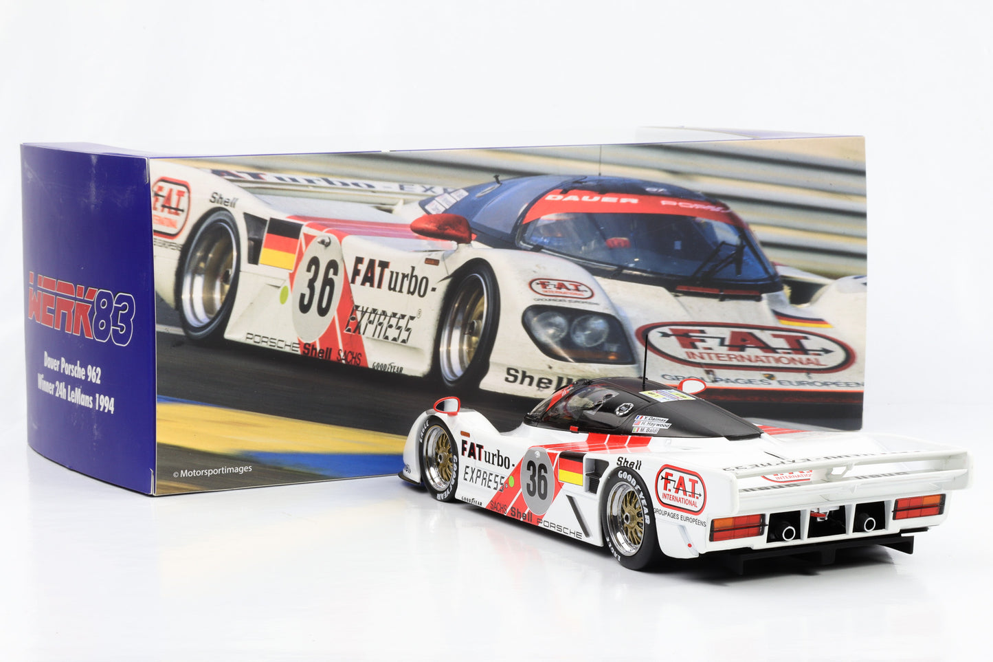 1:18 Dauer Porsche 962 #36 Winner 24h Le Mans 1994 Dalmas Haywood Baldi Werk83