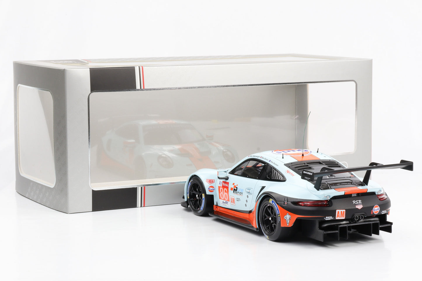 1:18 Porsche 911 991 RSR Gulf #86 24h Le Mans 2018 Ixo diecast