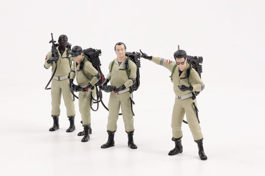 1:18 Cartrix Ghostbusters Figurenset Peter Ray Egon Winston Figuren bemalt ca.10 cm
