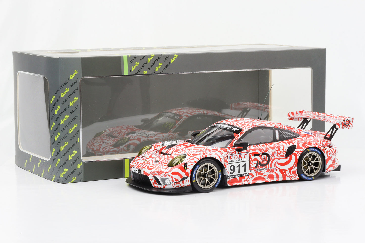 1:18 Porsche 911 GT3 R Manthey Racing 2018 VLN 9 Nürburgring IXO