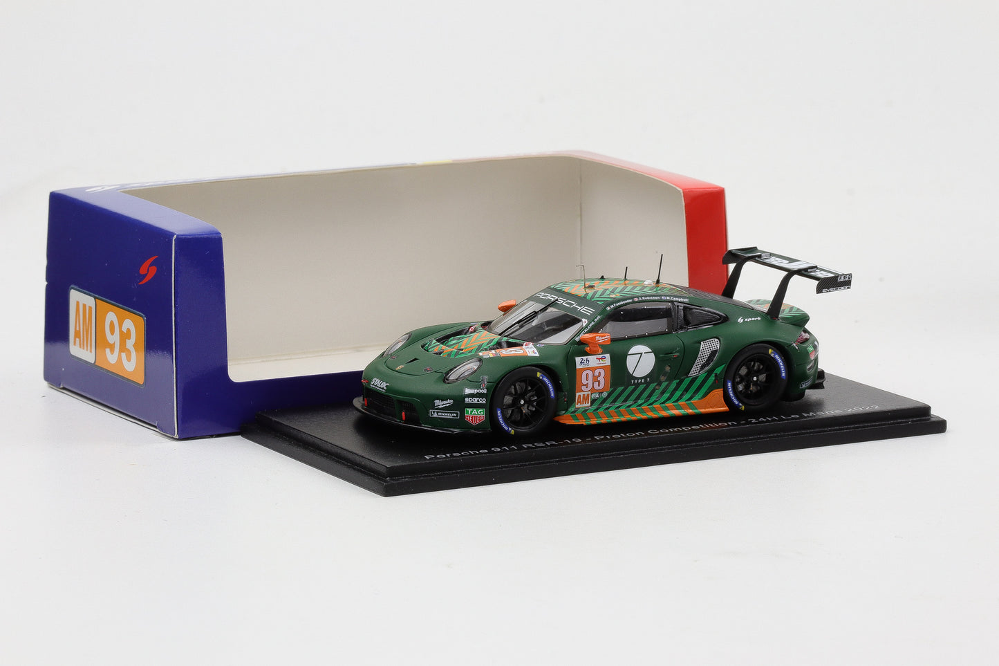 1:43 Spark Porsche 911 RSR 19 Proton Competition #93 24h Le Mans 2022