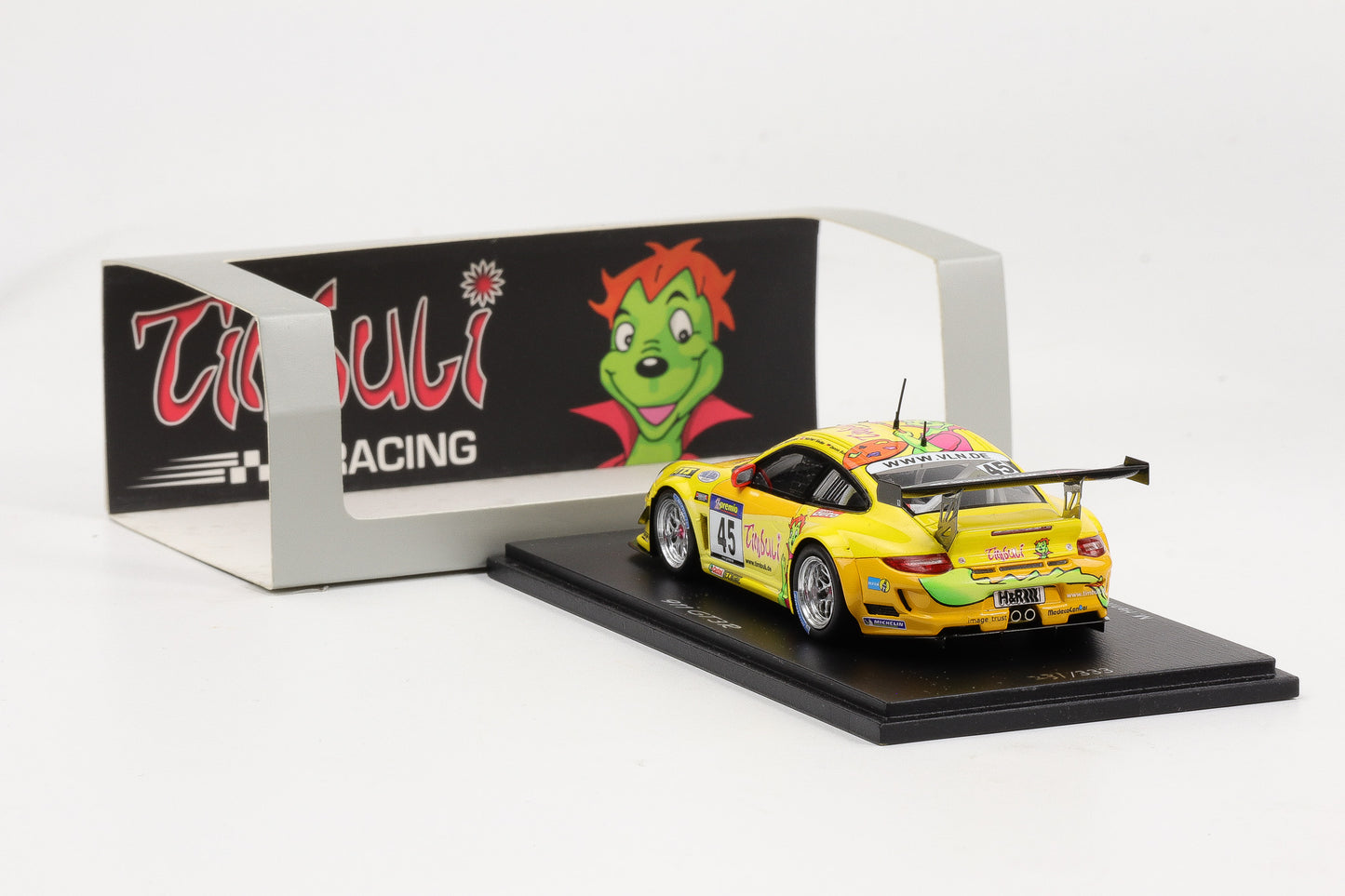 1:43 Spark Porsche 911 GT3 R #45 Timbuli Racing 2012 Museum Promo RARE