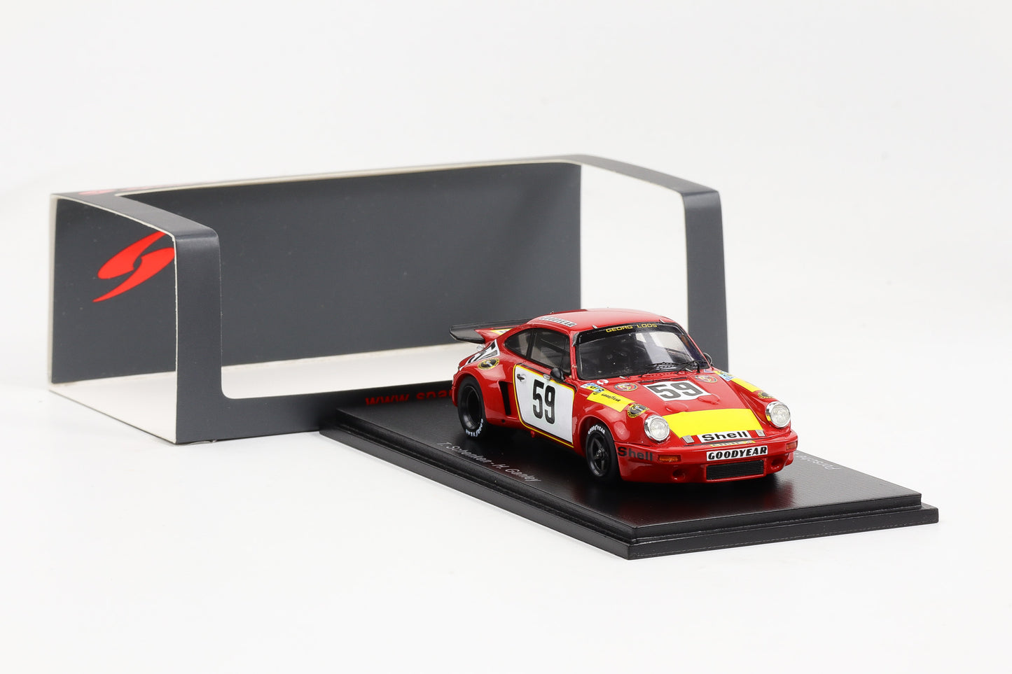 1:43 Spark Porsche 911 Carrera RSR #59 Schenken Ganley 24h LeMans 1975
