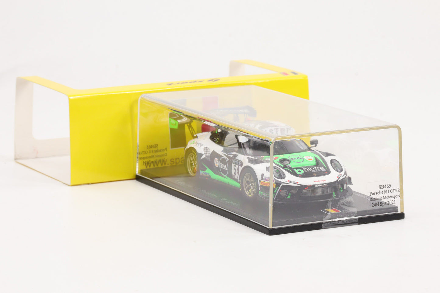 1:43 Spark Porsche 911 Gt3 R Dinamic Motorsport #54 24h Spa 2021 SB465
