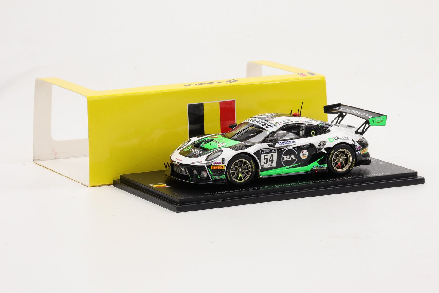 1:43 Spark Porsche 911 Gt3 R Dinamic Motorsport #54 24h Spa 2021 SB465