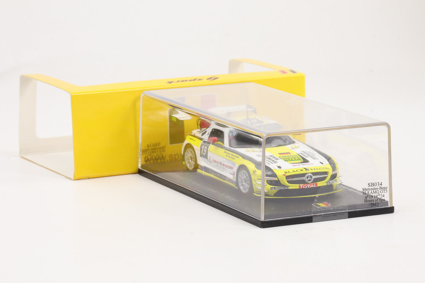 1:43 Spark Mercedes-Benz SLS AMG GT3 #19 Black Falcon 24h Spa 2012 SB034