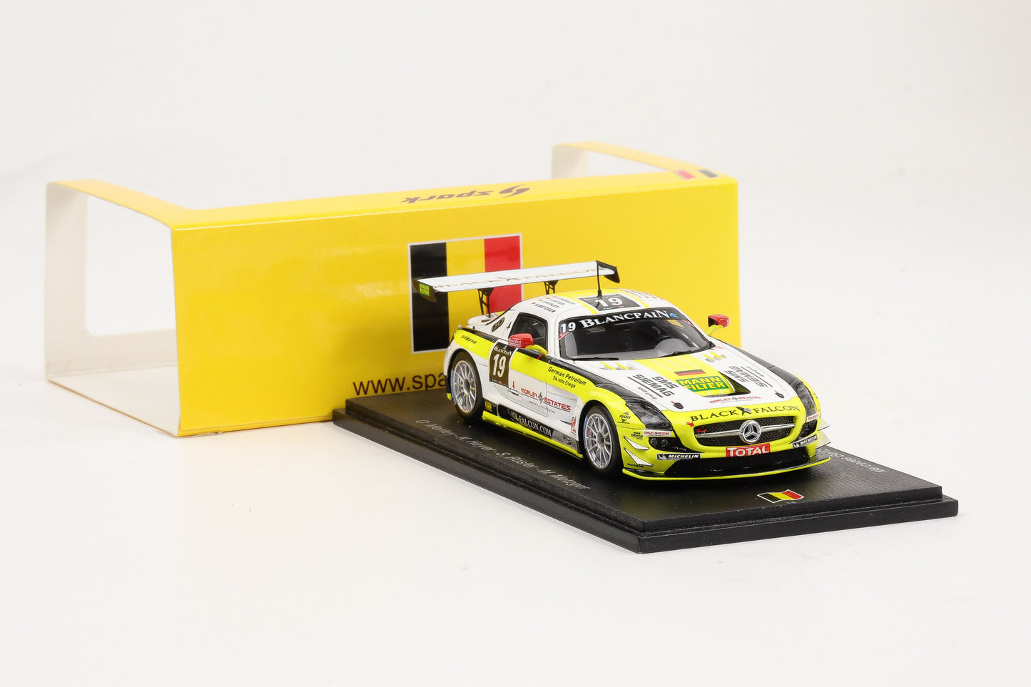 1:43 Spark Mercedes-Benz SLS AMG GT3 #19 Black Falcon 24h Spa 2012 SB034
