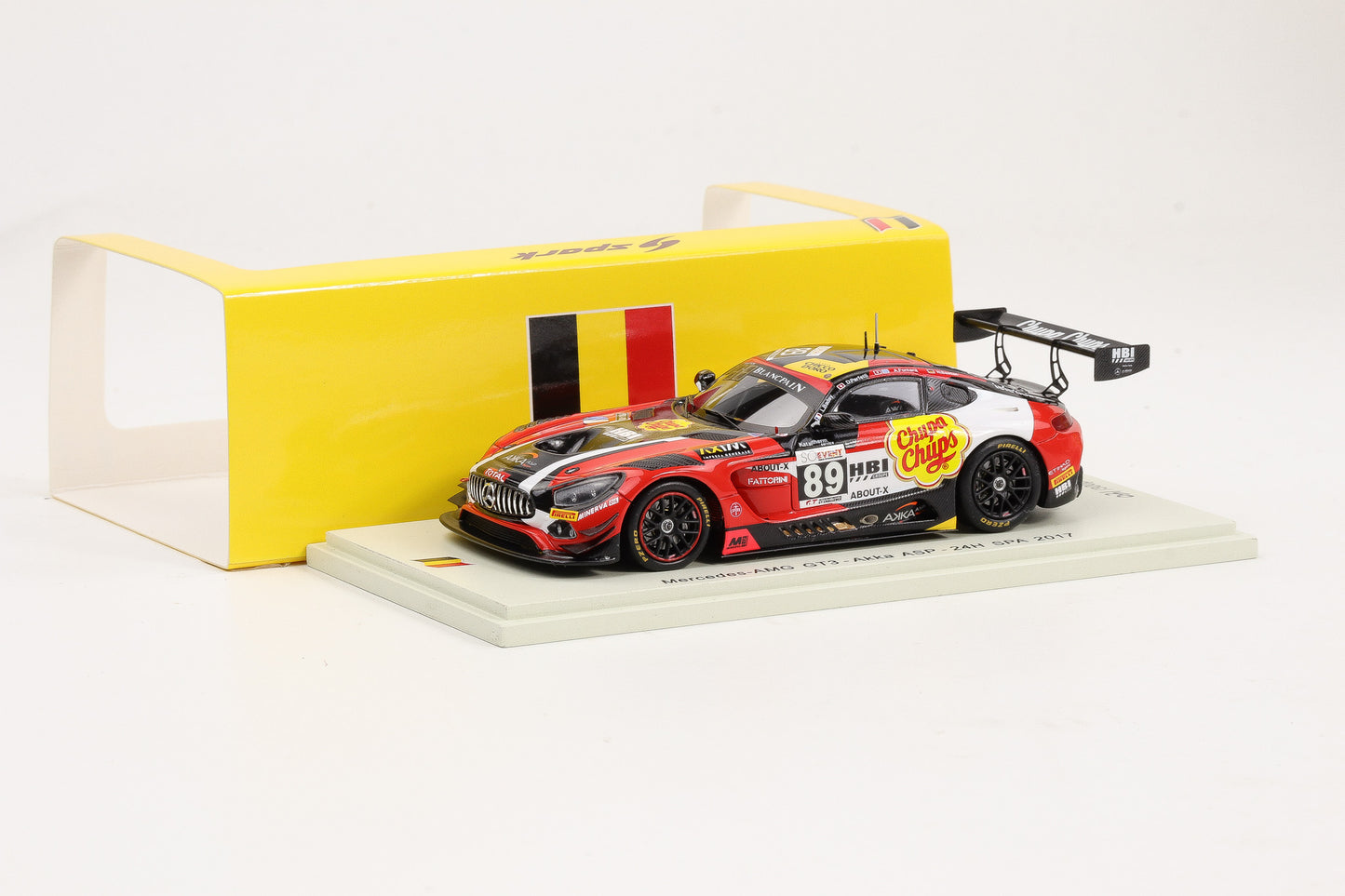 1:43 Spark Mercedes-Benz AMG GT3 Akka ASP #89 24h Spa 2017 SB163