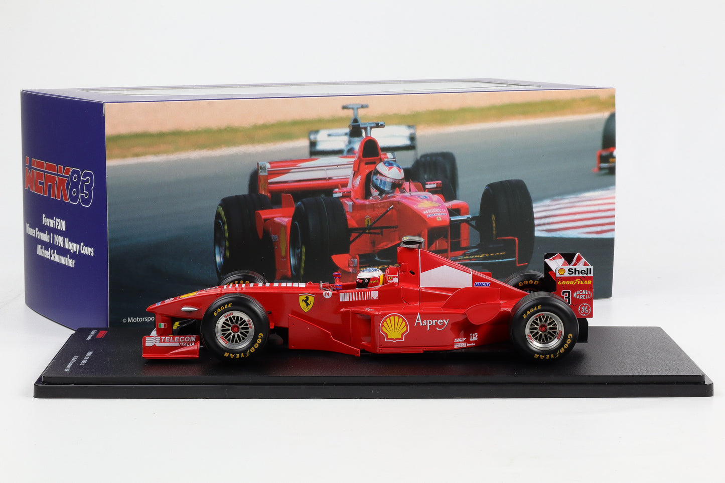 1:18 Werk83 Ferrari F300 #3 Sieger Frankreich GP Formel 1 1998 M. Schumacher