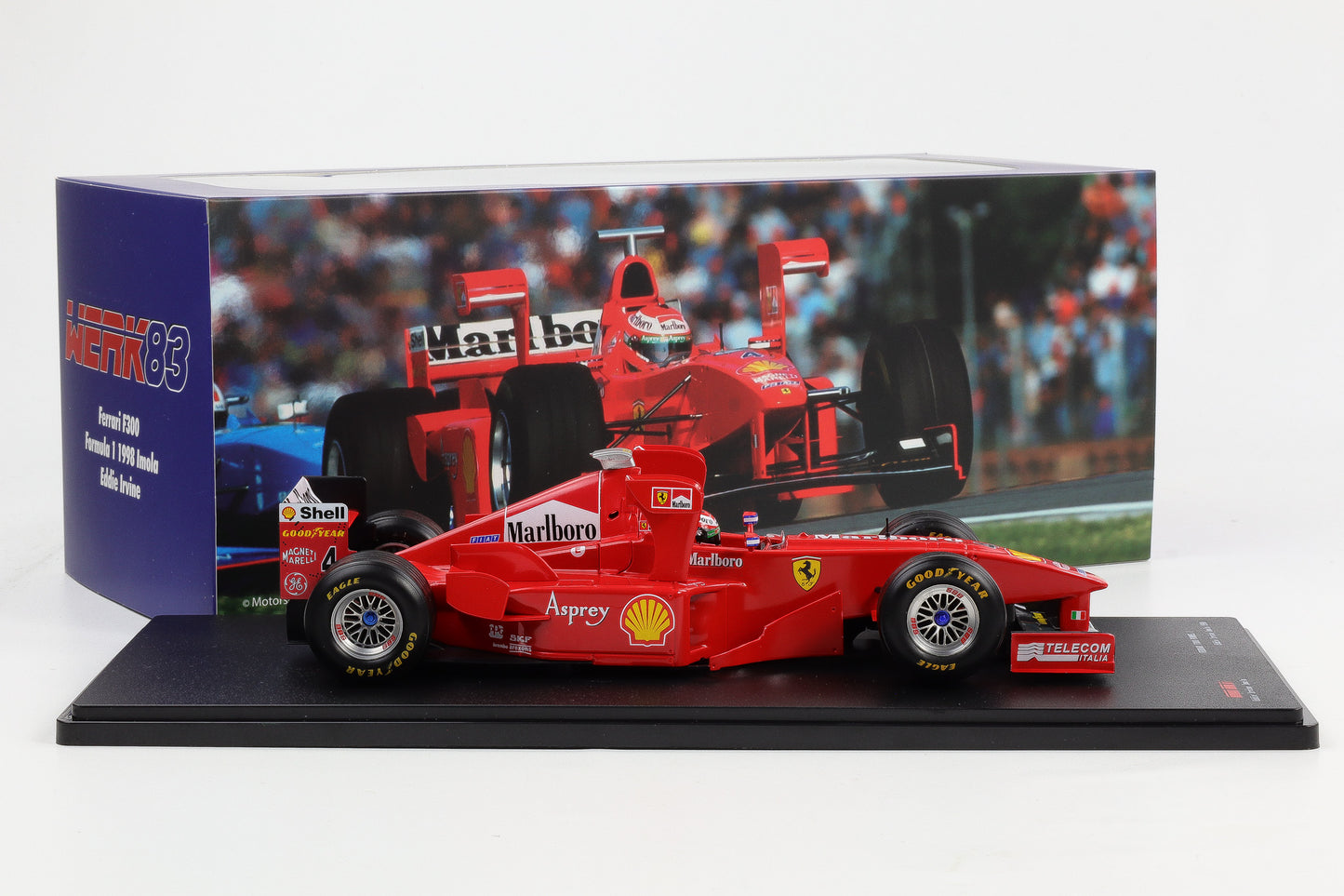 1:18 Werk83 Ferrari F300 Tower Wings #4 Irvine 3rd Imola GP Formel 1 1998
