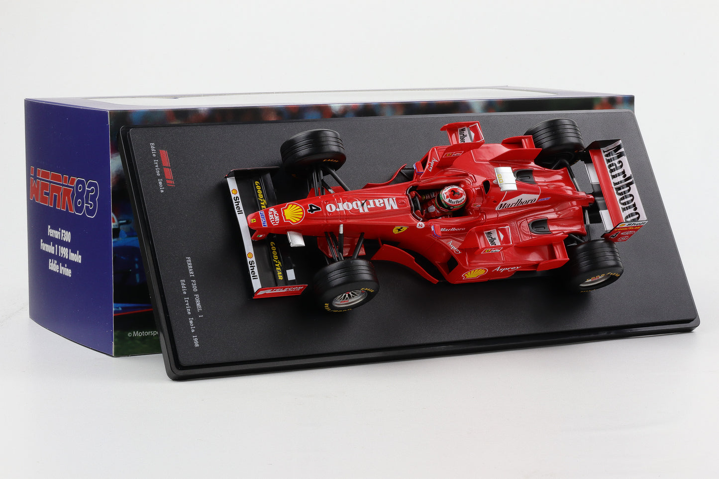 1:18 Werk83 Ferrari F300 Tower Wings #4 Irvine 3rd Imola GP Formel 1 1998