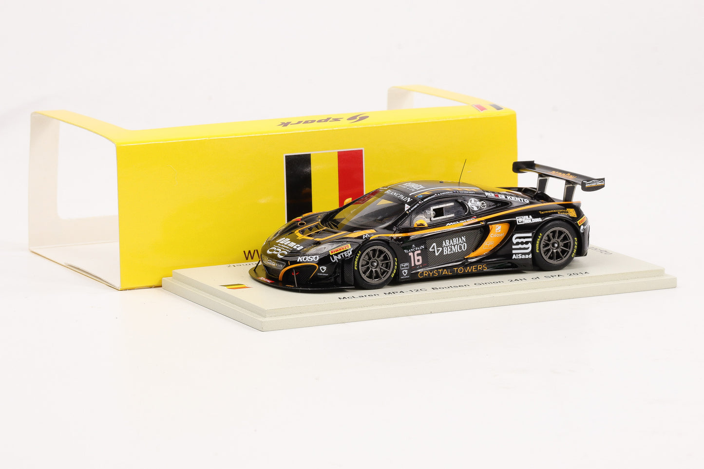1:43 Spark McLaren MP4-12C Boutsen Ginion 24h Spa 2014 #14 SB088