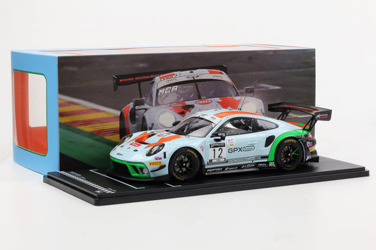 1:18 IXO Porsche 911 GT3 R Gulf #12 4th 24h Spa 2020 Campbell Pilet Jaminet