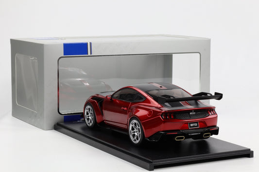 1:18 IXO Ford Mustang GTD V8 Performance Supercar 2025 red metallic carbon diecast