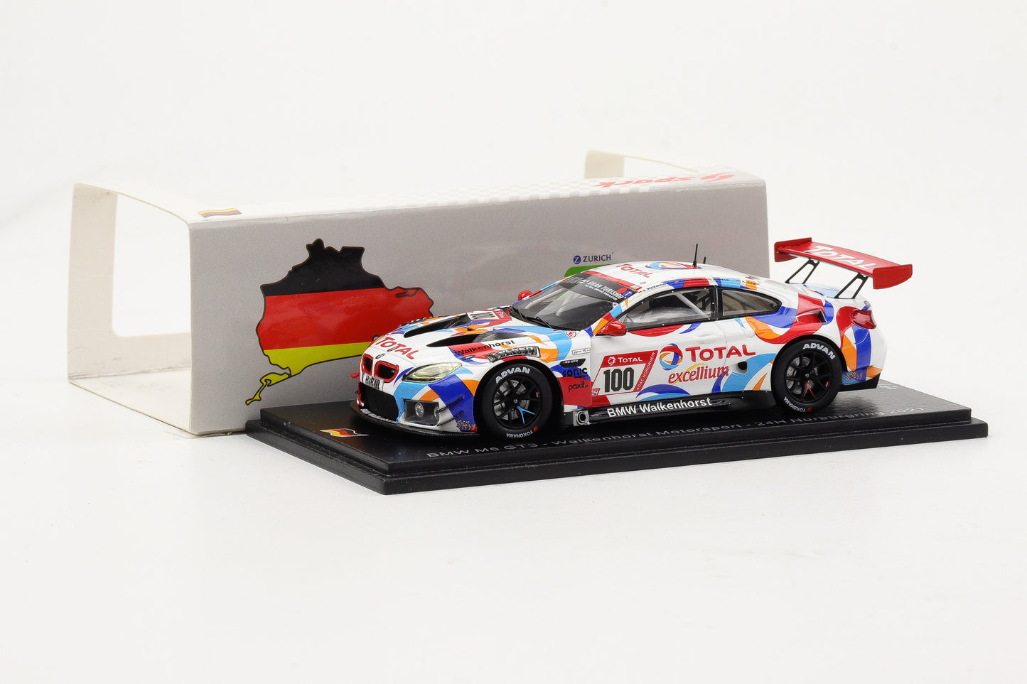 1:43 Spark BMW M6 GT3 Walkenhorst Motorsport #100 24h Nürburgring 2021 SG773