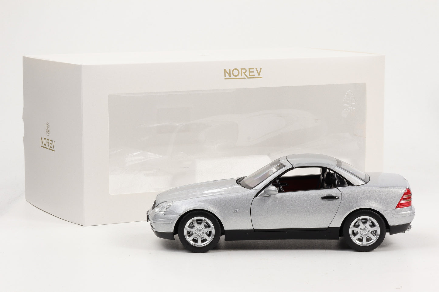 1:18 Norev Mercedes Benz SLK 200 Roadster R170 1996-2000 brillant silber