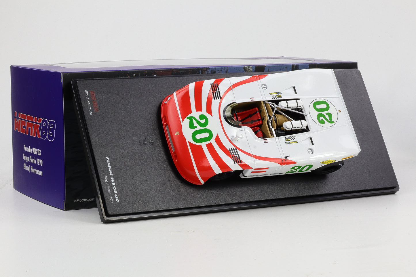 1:18 Werk83 Porsche 908/03 #20 Targa Florio Elford Herrmann 1970