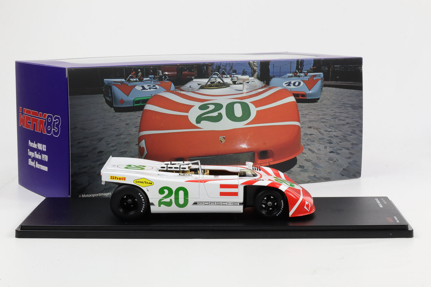 1:18 Werk83 Porsche 908/03 #20 Targa Florio Elford Herrmann 1970