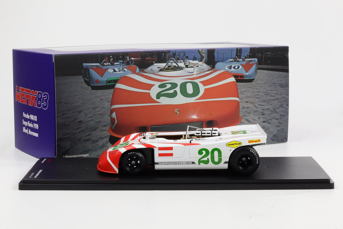 1:18 Werk83 Porsche 908/03 #20 Targa Florio Elford Herrmann 1970