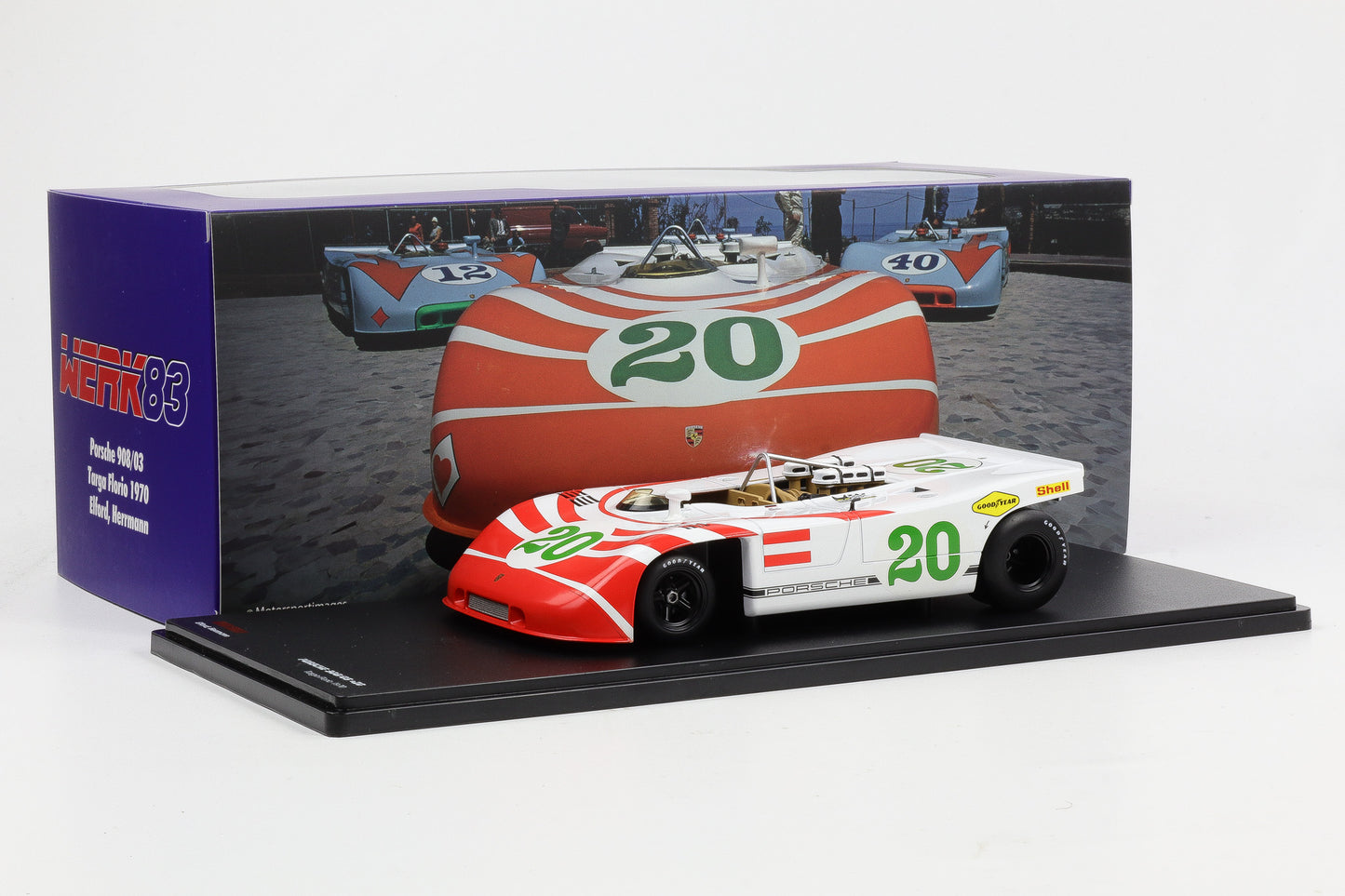 1:18 Werk83 Porsche 908/03 #20 Targa Florio Elford Herrmann 1970
