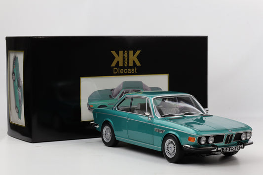 1:12 KK-Scale BMW 3.0 CSI E9 mit Alpina Felgen 1971 türkis metallic diecast