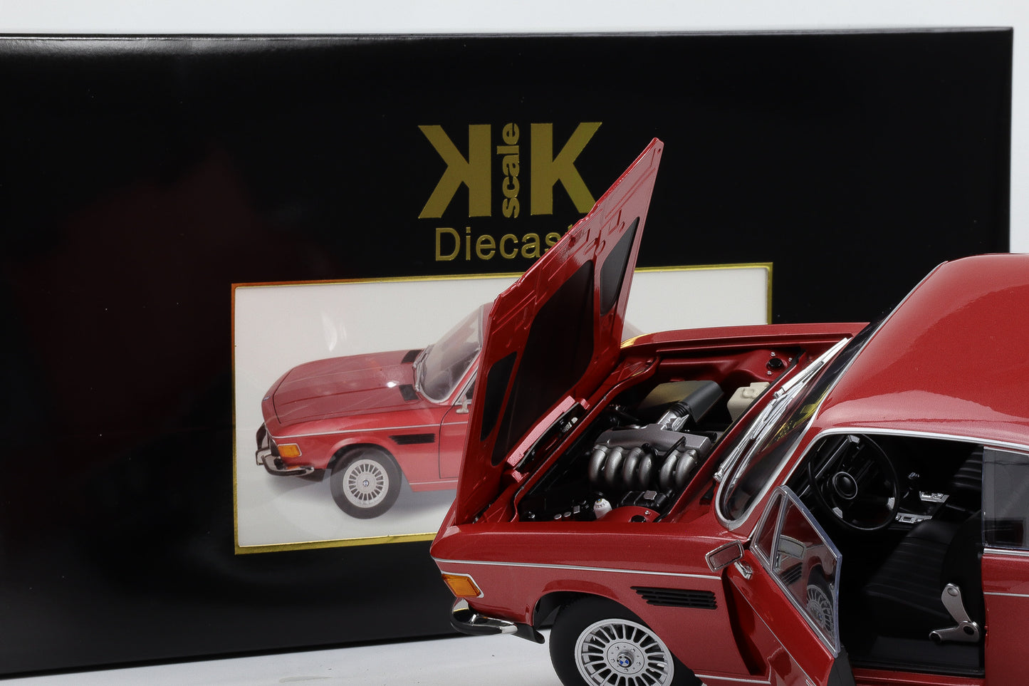 1:12 KK-Scale BMW 3.0 CSI E9 mit Alpina Felgen 1971 rotmetallic diecast
