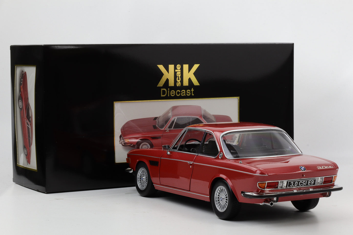 1:12 KK-Scale BMW 3.0 CSI E9 mit Alpina Felgen 1971 rotmetallic diecast