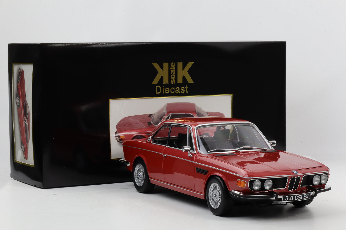 1:12 KK-Scale BMW 3.0 CSI E9 mit Alpina Felgen 1971 rotmetallic diecast