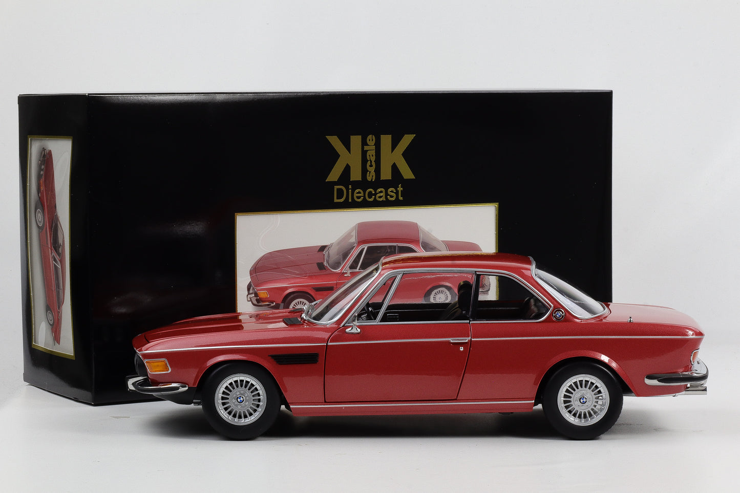 1:12 KK-Scale BMW 3.0 CSI E9 mit Alpina Felgen 1971 rotmetallic diecast