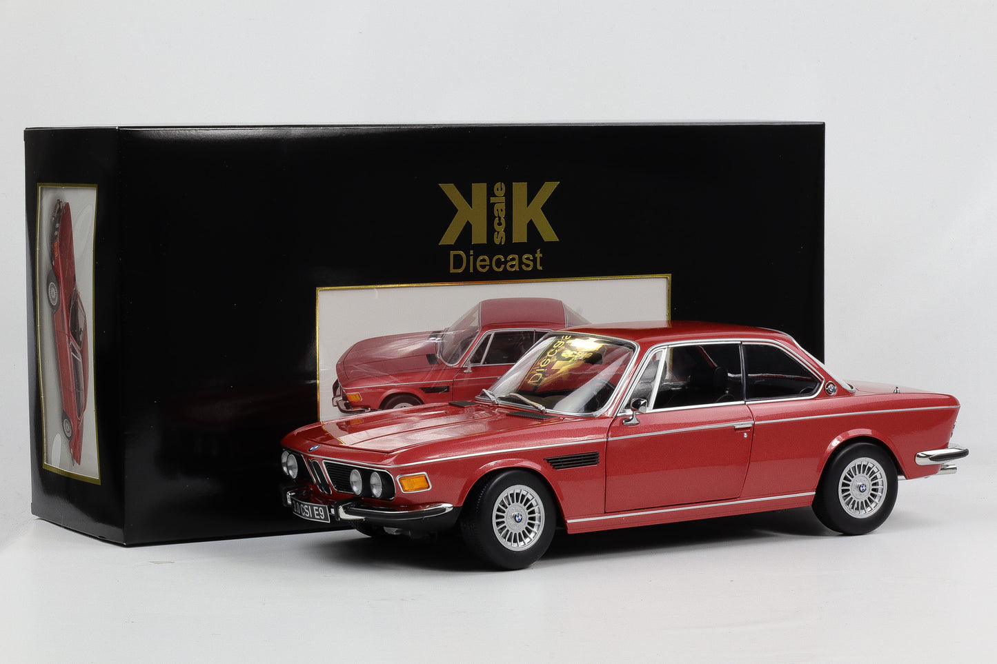 1:12 KK-Scale BMW 3.0 CSI E9 mit Alpina Felgen 1971 rotmetallic diecast
