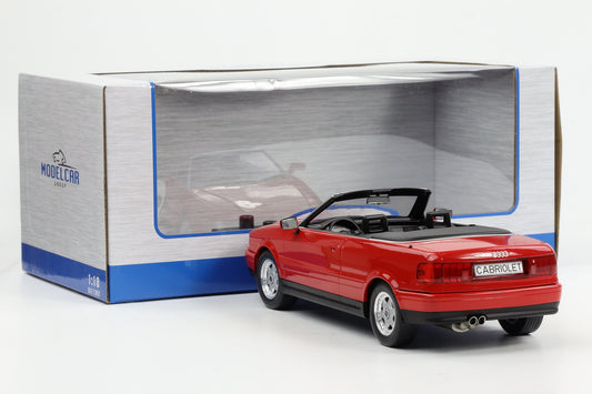 1:18 MCG Audi 80 B3 Cabrio 1991 rot diecast