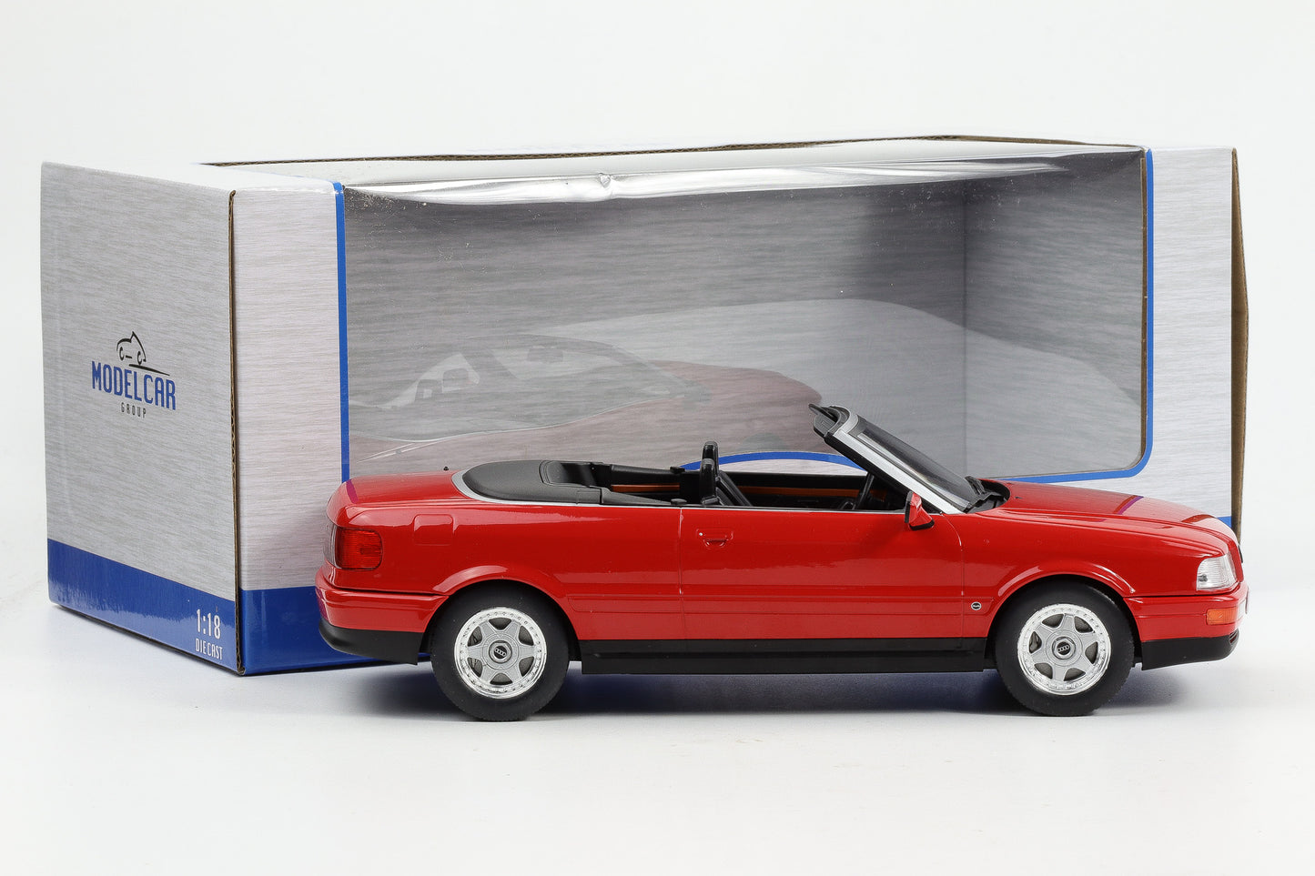 1:18 MCG Audi 80 B3 Cabrio 1991 rot diecast