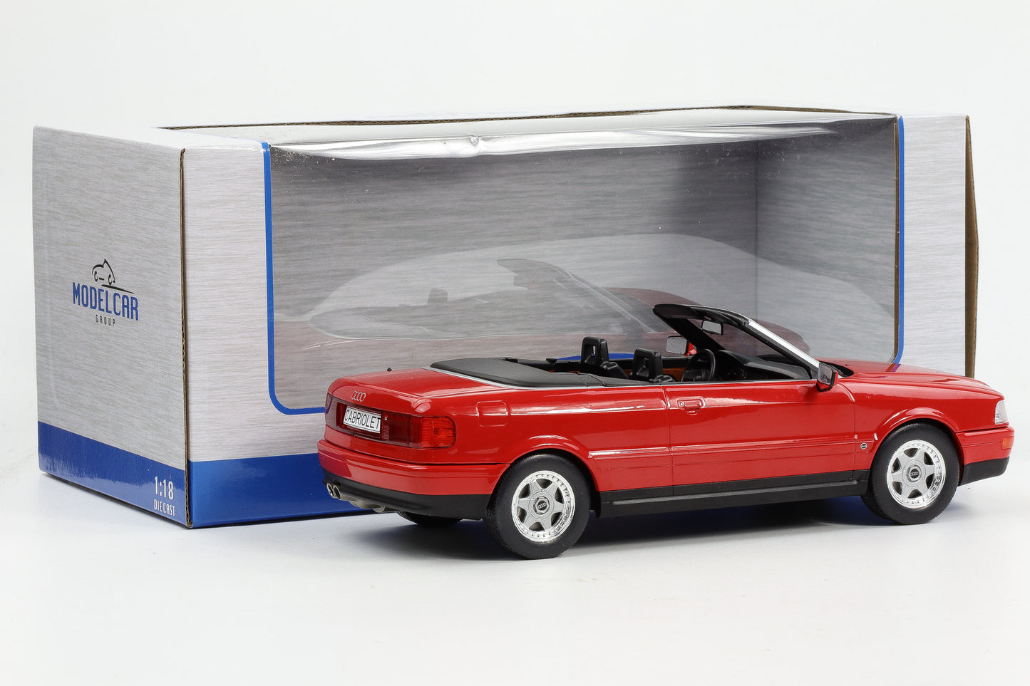 1:18 MCG Audi 80 B3 Cabrio 1991 rot diecast