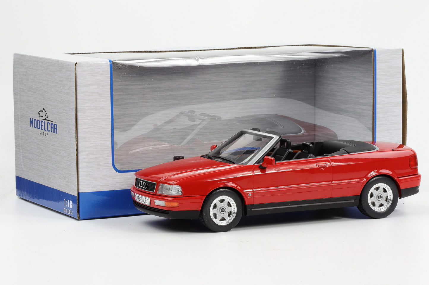 1:18 MCG Audi 80 B3 Cabrio 1991 rot diecast