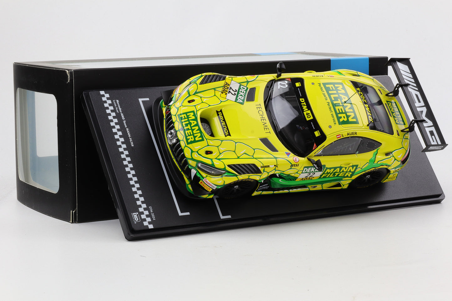 1:18 IXO Mercedes-AMG GT3 Evo #22 Mamba DTM 2024 Lucas Auer MANN-Filter