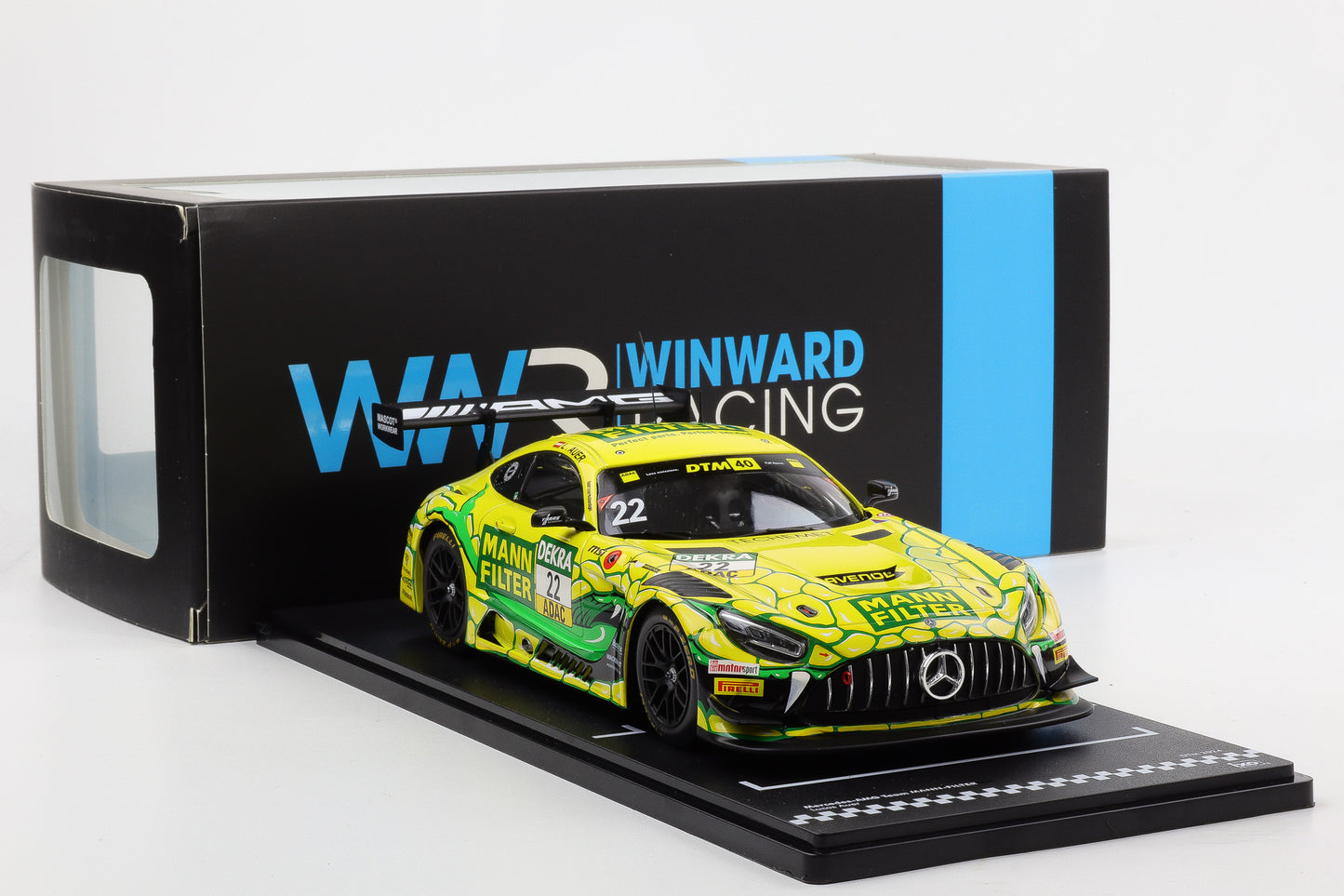 1:18 IXO Mercedes-AMG GT3 Evo #22 Mamba DTM 2024 Lucas Auer MANN-Filter