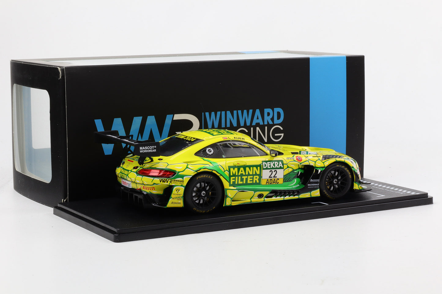 1:18 IXO Mercedes-AMG GT3 Evo #22 Mamba DTM 2024 Lucas Auer MANN-Filter