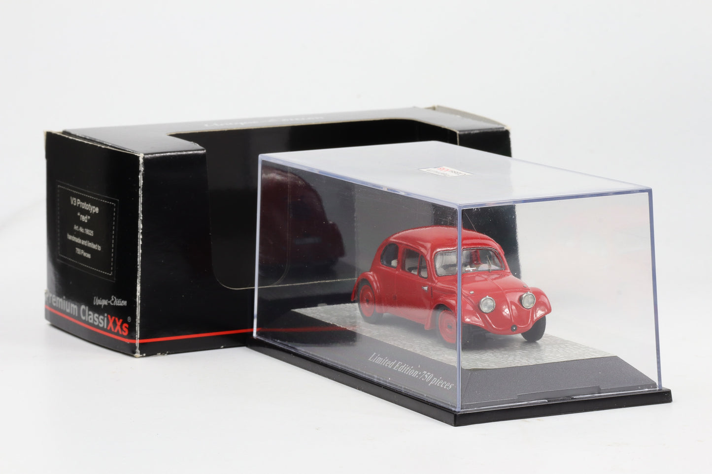 1:43 Premium ClassiXXs VW Versuchswagen V3 rot Limitiert 750 Stk. Art.Nr. 18025