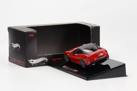1:43 Hot Wheels Elite Ferrari 599 GTO rot schwarzes Dach T6267