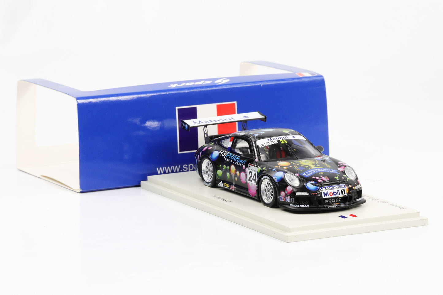 1:43 Porsche 997 GT3 CUP #24 Champion Class B Porsche Carrera CUP 2011 Spark